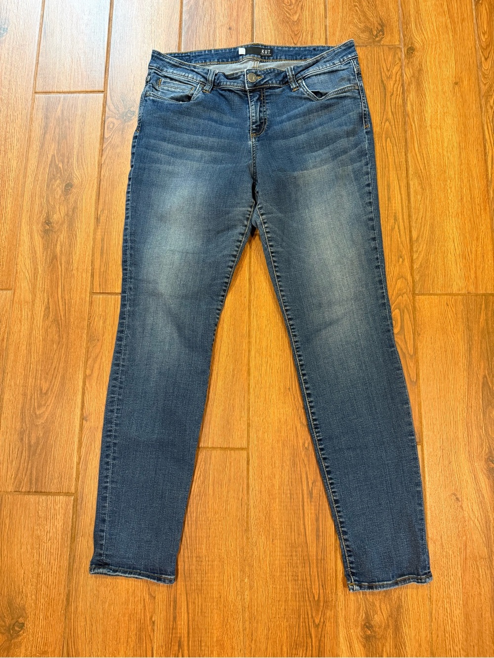 KUT from the Kloth Women’s Skinny Jens Medium Wash Blue Denim Size 14